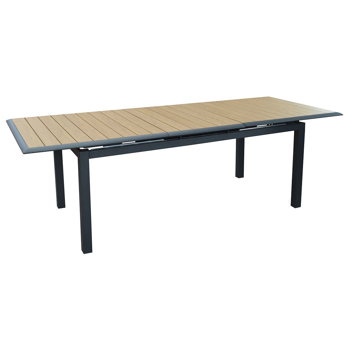 Fully extended dining table