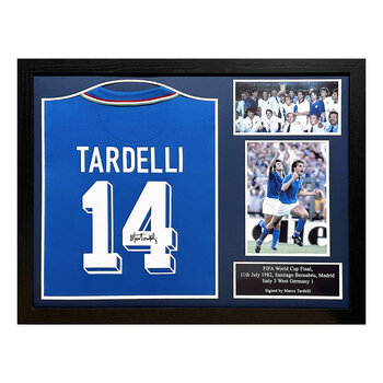 Marco Tardelli Signed Framed Italy 1982 Shirt