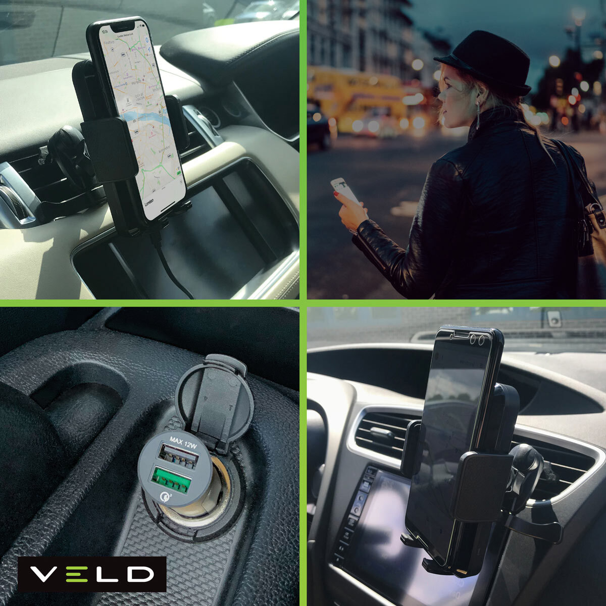  Yudo10 Fast Wireless Charging Car Phone Holder for