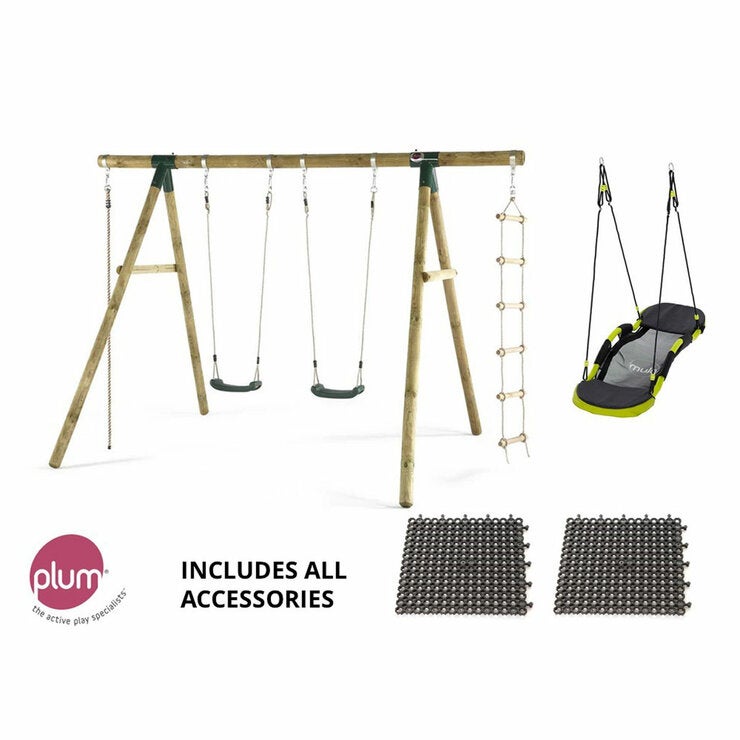 Plum Ultimate 3 Premium Wood Swing and Accessories Plum Ultimate 3 Premium Wood Swing and Accessories