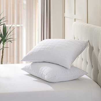 Hotel Grand Shredded Memory Foam Rolled Pillows, 2 Pack