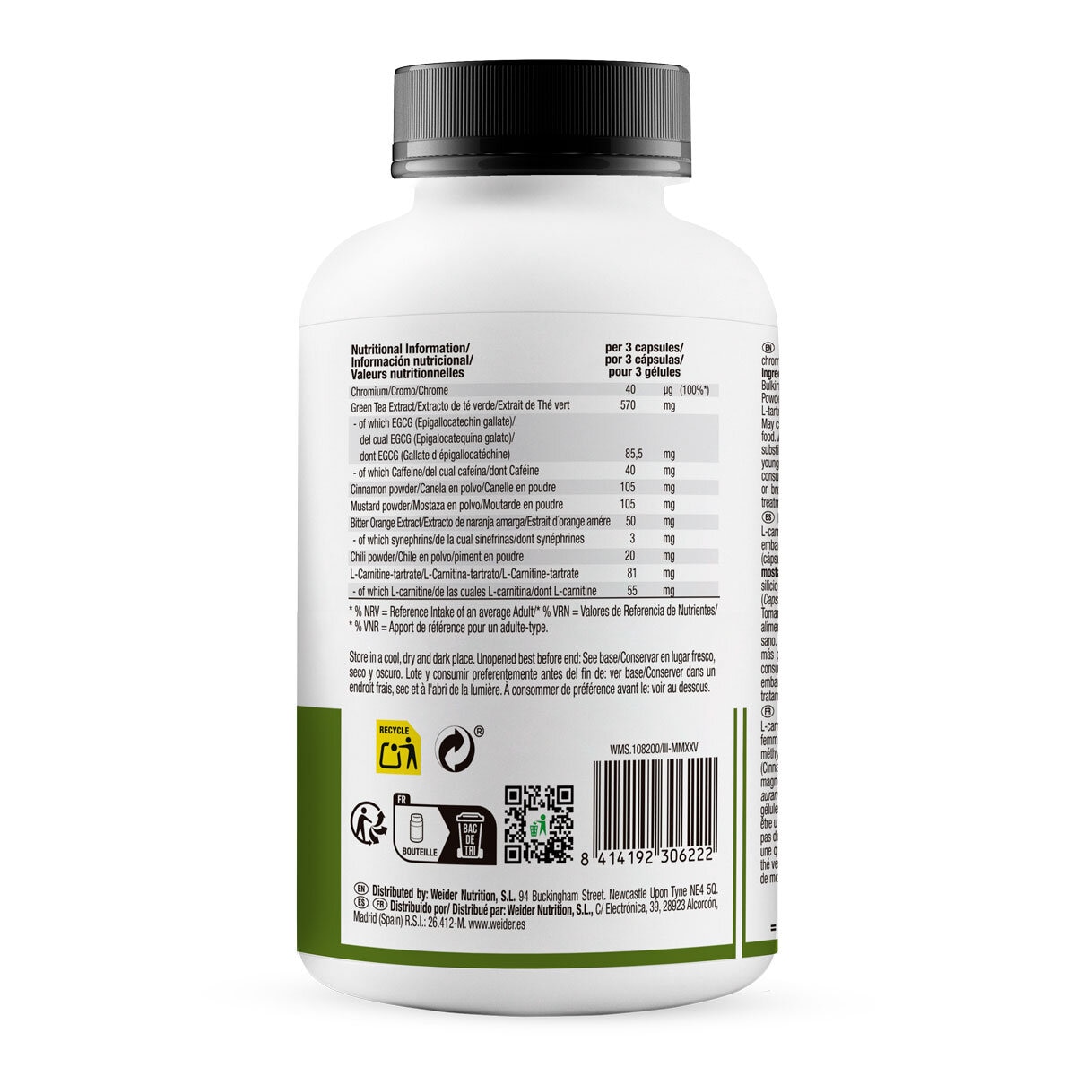 Weider Fat Burner Back
