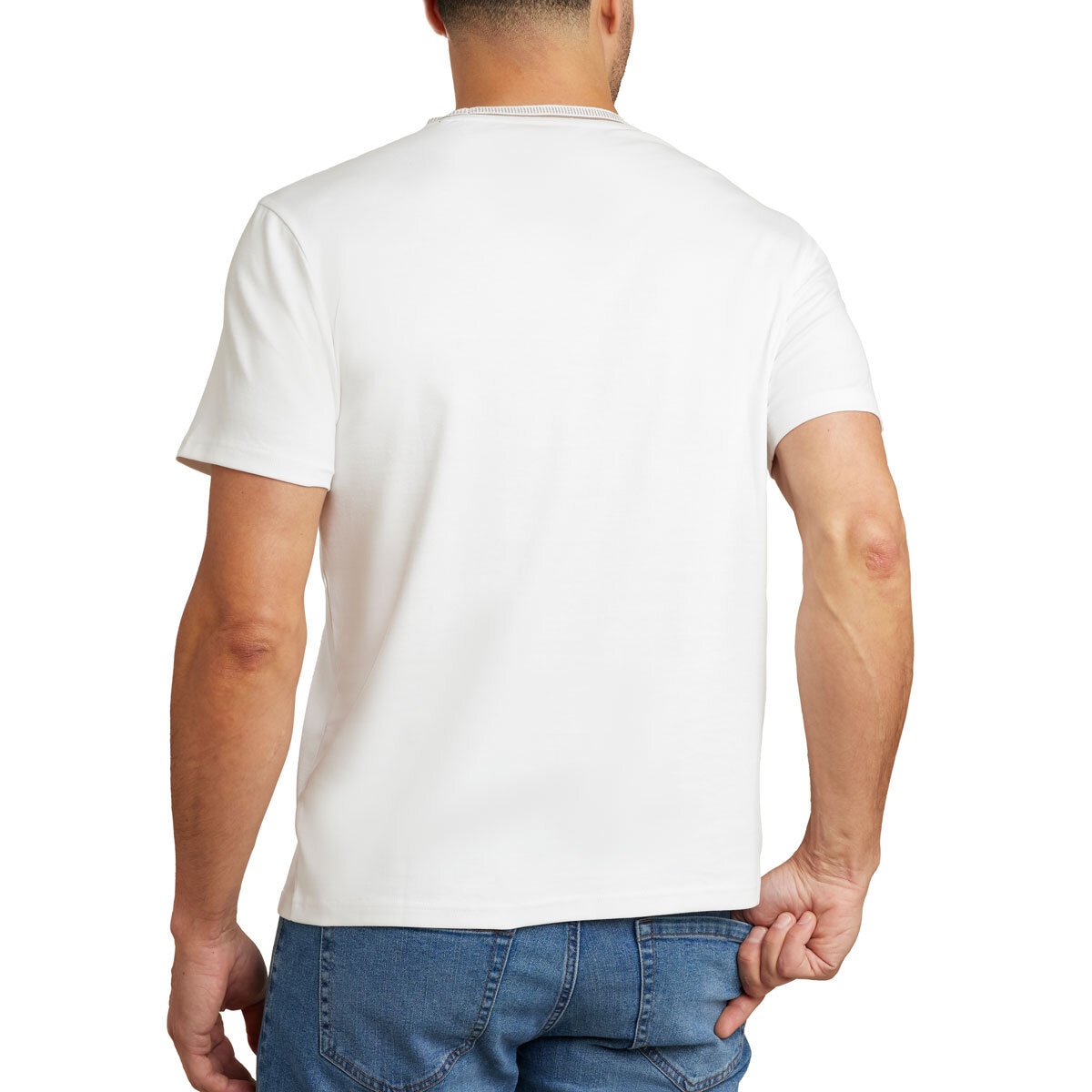 English Laundry Men's Interlock Tee in White