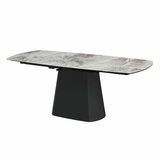 Bahamas Ceramic Extending Dining Table + 6 Grey Chairs, Seats 6-8 Bahamas Ceramic Extending Dining Table + 6 Grey Chairs, Seats 6-8