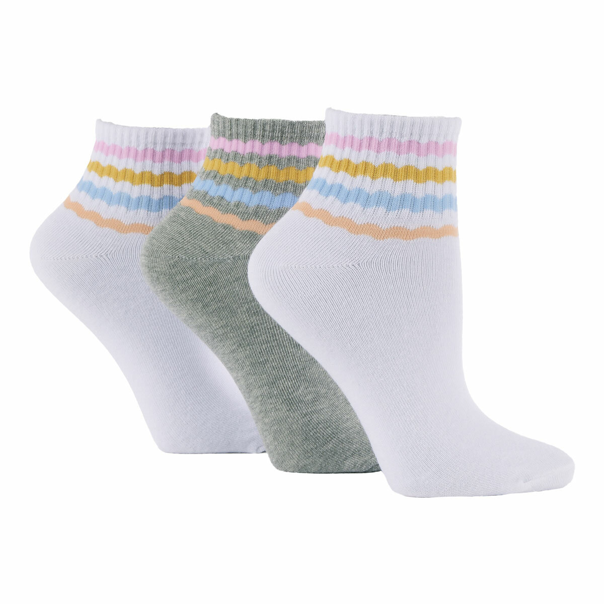 Wild Feet Ladies Quarter Sock, 6 Pack