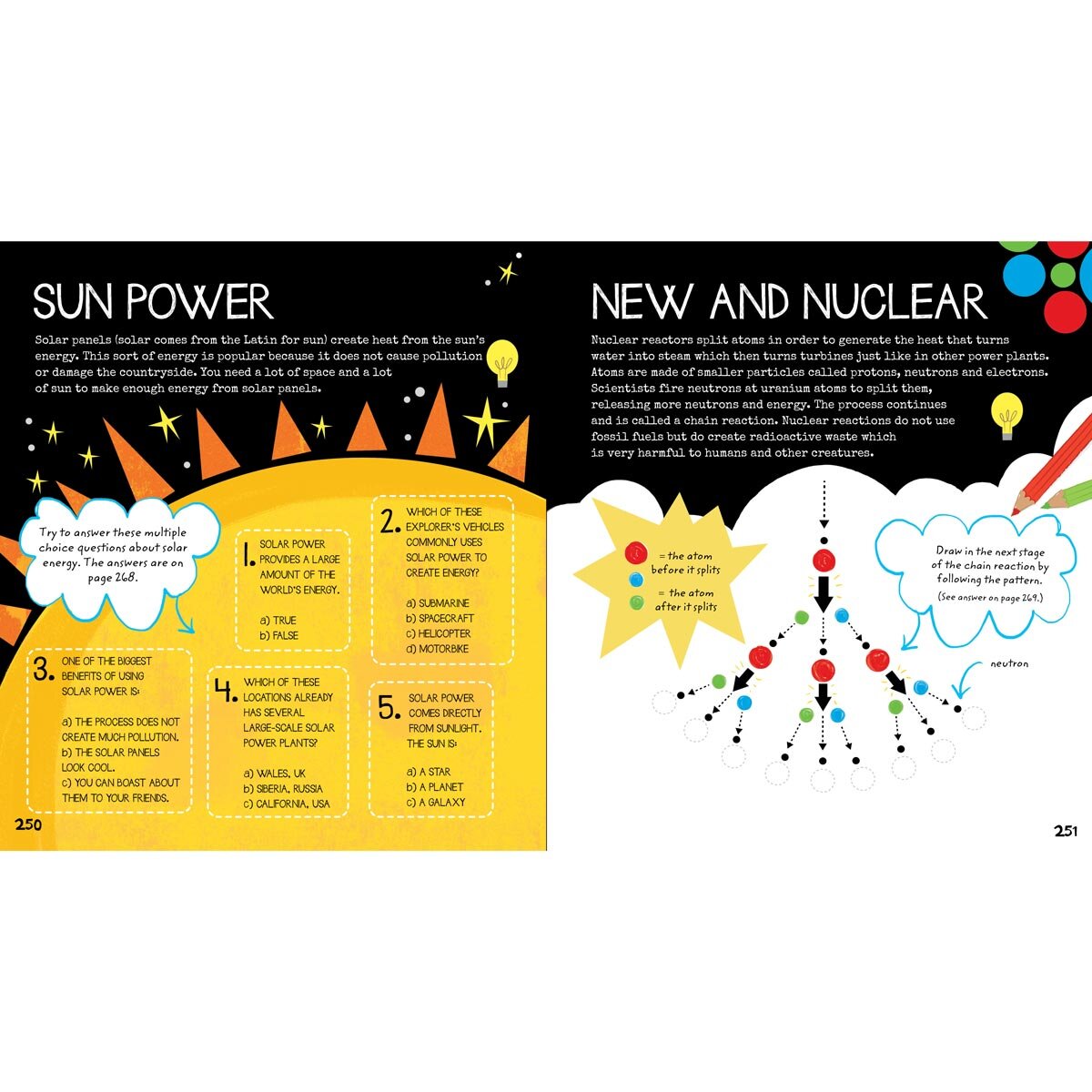 Page spread of Stem Activities