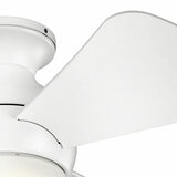 Kichler Sola 3 Blade (86cm) Indoor Ceiling Fan with AC Motor and Remote Control - White Kichler Sola 3 Blade (86cm) Indoor Ceiling Fan with AC Motor and Remote Control - White