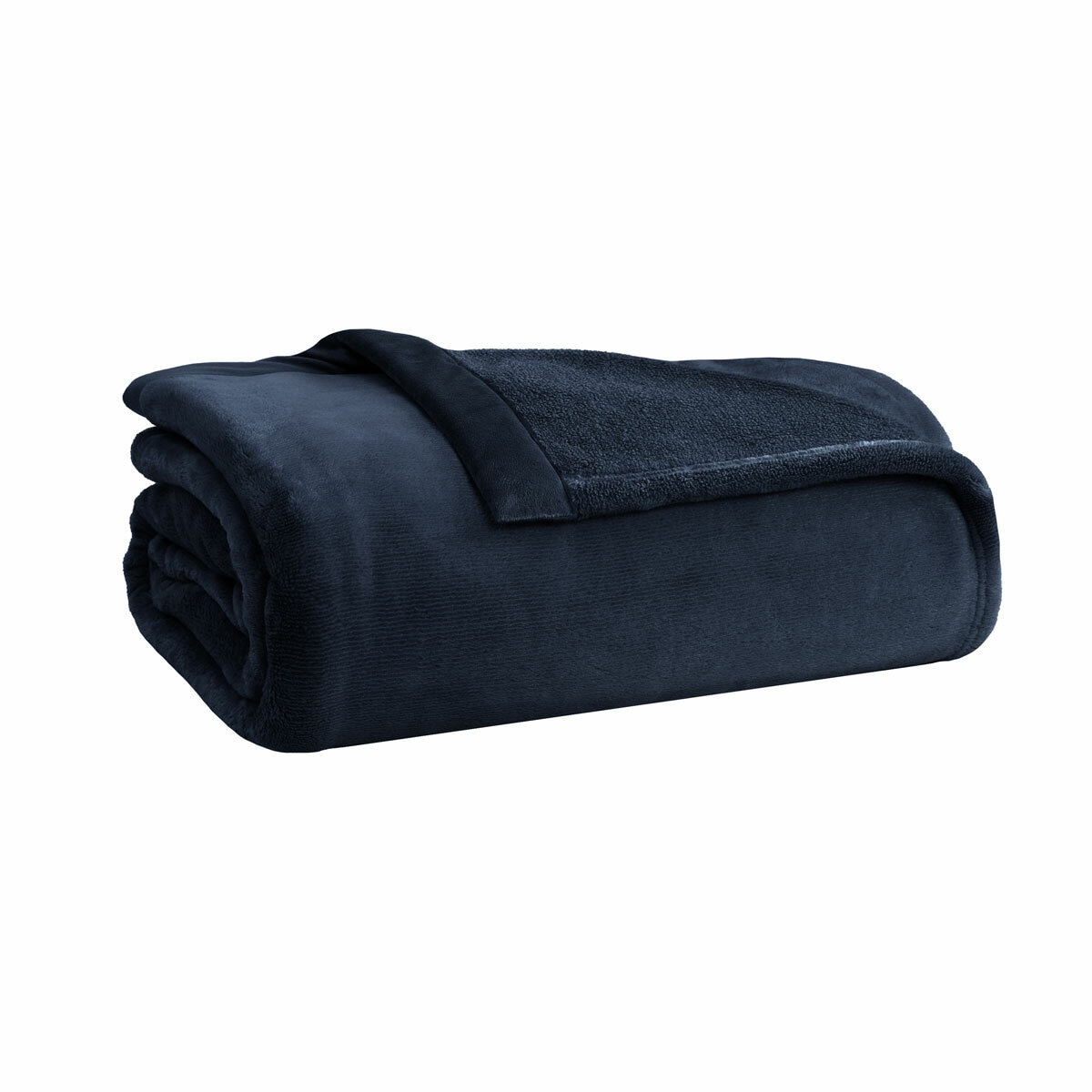 Kirkland Signature Navy Queen Plush Blanket, 248 x 223 cm Kirkland Signature Navy Queen Plush Blanket, 248 x 223 cm