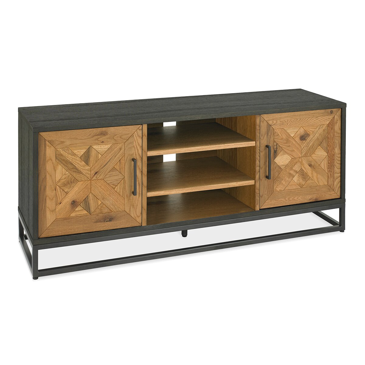 Bentley Designs Greenwich Oak Entertainment Unit for TV s