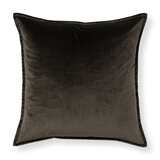 Velvet Feather Filled Deco Cushion 55 x 55 cm, Beluga