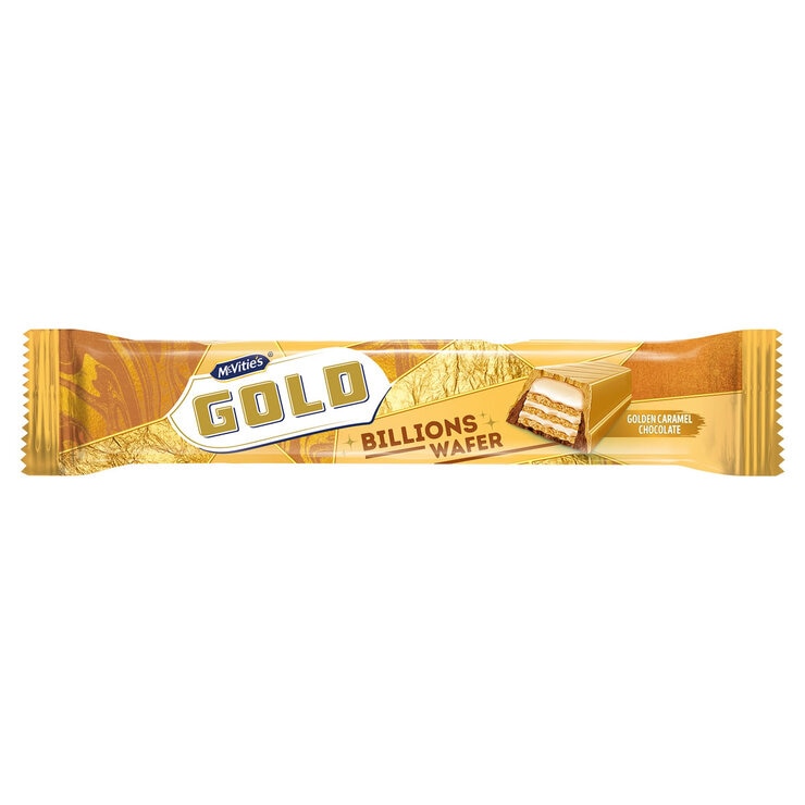 McVities Gold Billions Wafer Bar, 39.5g