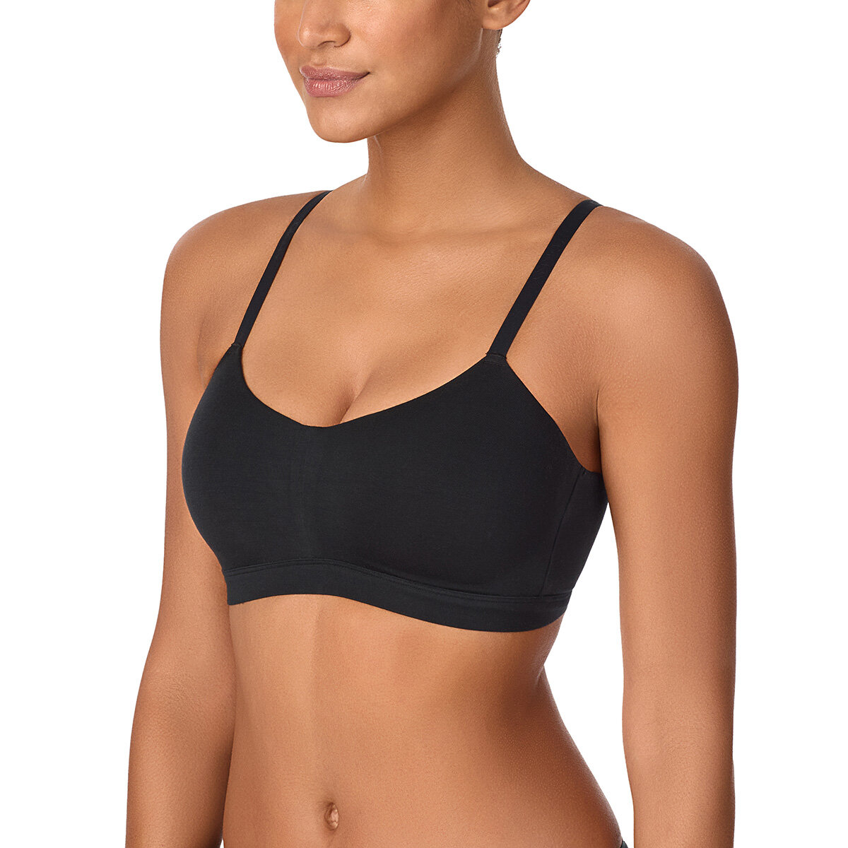 DKNY Women's Modal Wireless Bra 2 Pack in Black