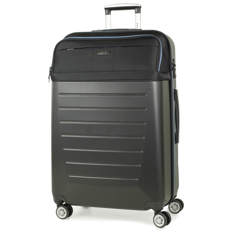 Rock Hybrid 3 Piece Hardside Suitcase Set in Black Costco UK