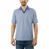 Jachs Mens Lightweight Knit Oxford Polo Shirt