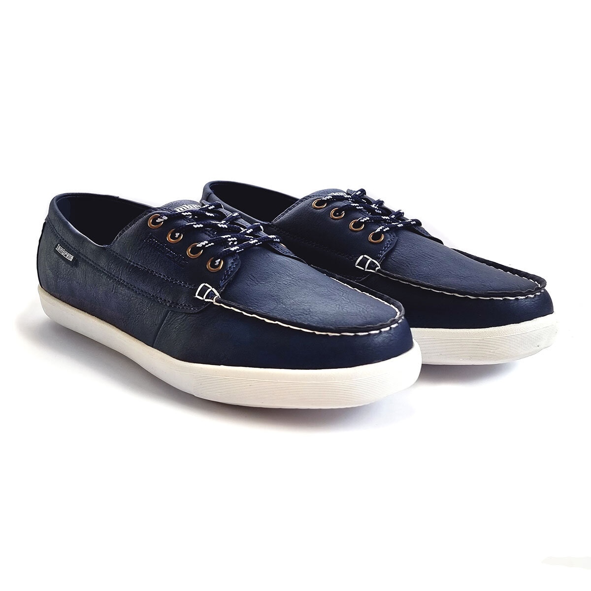 Lambretta Men's Vulkan Boat Shoe in Navy