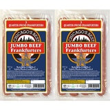 Chicago's Best Jumbo Beef Frankfurters, 2 x 565g