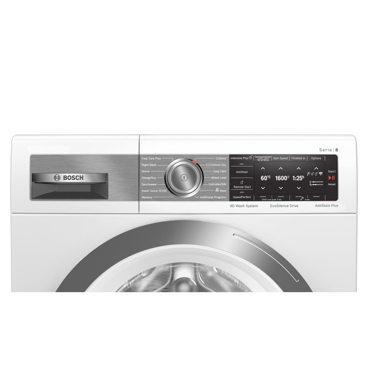 Bosch WAX32GH1GB, 10kg, 1600rpm Home Connect Washing Machine A