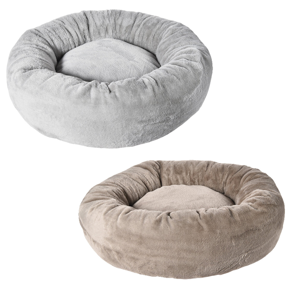 Mighty Paws Oval Faux Fur Pet Bed, 75cm x 24cm, in 2 Colours