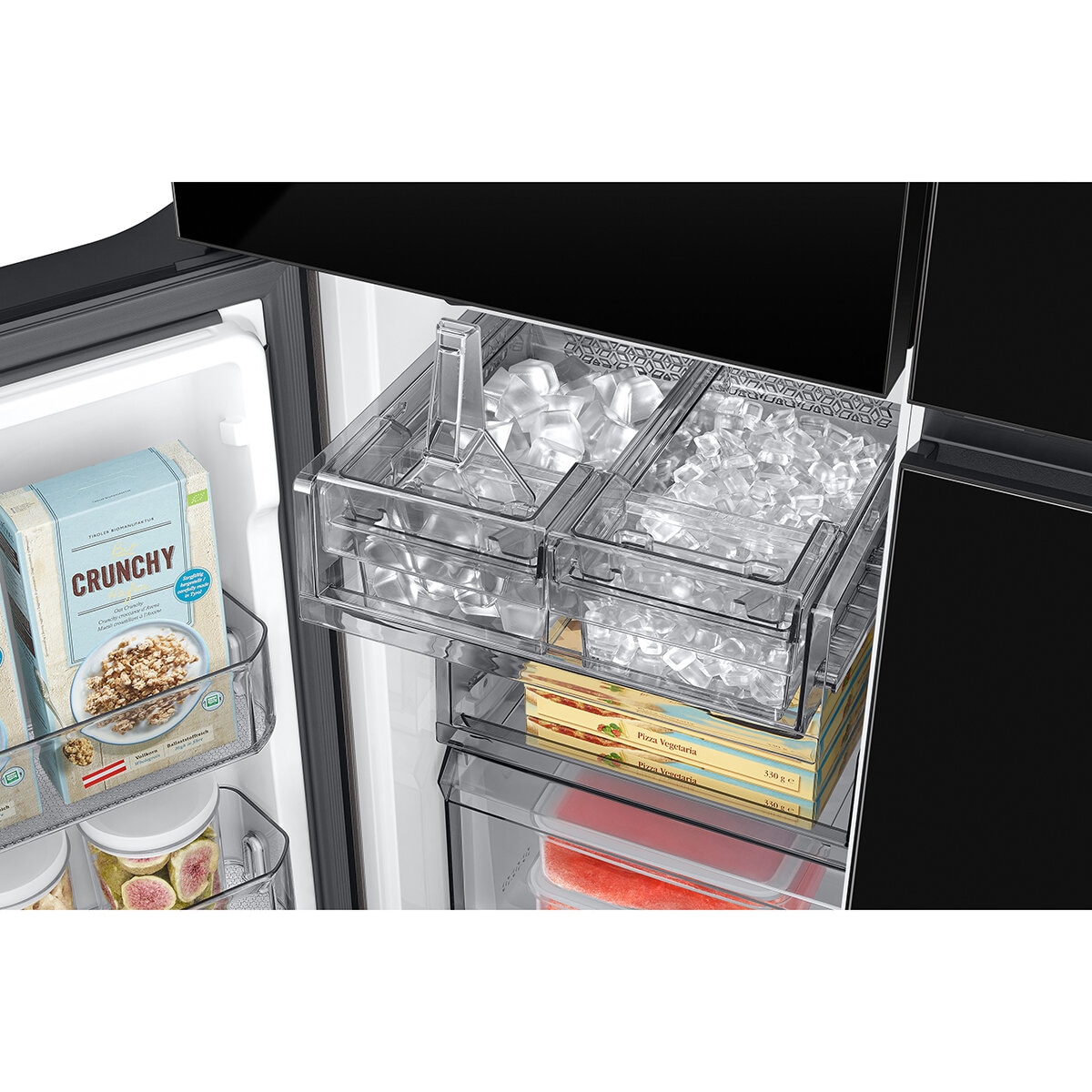 Samsung Bespoke SpaceMax RF65DB970E22EU 645L Smart Multi Door Fridge Freezer, Clean Black
