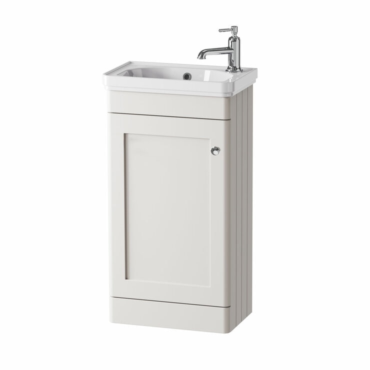 Tavistock Ashby Cloakroom 46.4 cm Floor Mounted Vanity Unit in White
