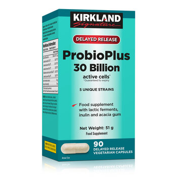Kirkland Signature ProbioPlus 30 Billion, 90 Capsules
