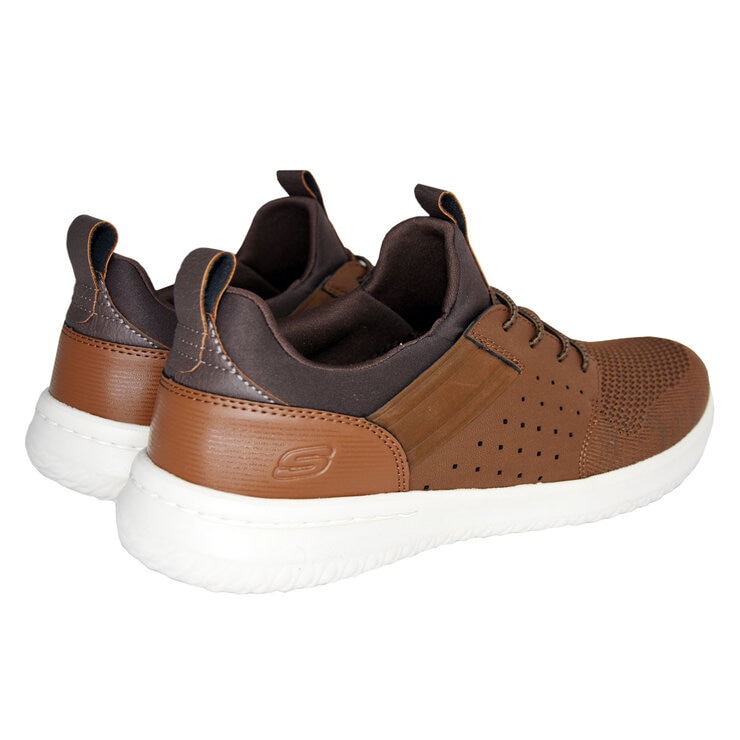 Skechers Mens Delson Camben Trainer in Brown