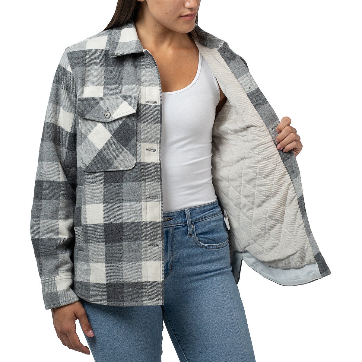 Jachs Ladies Quilted Shacket Jachs Ladies Quilted Shacket
