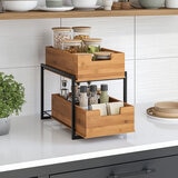 Seville 2 tier sliding bin organiser