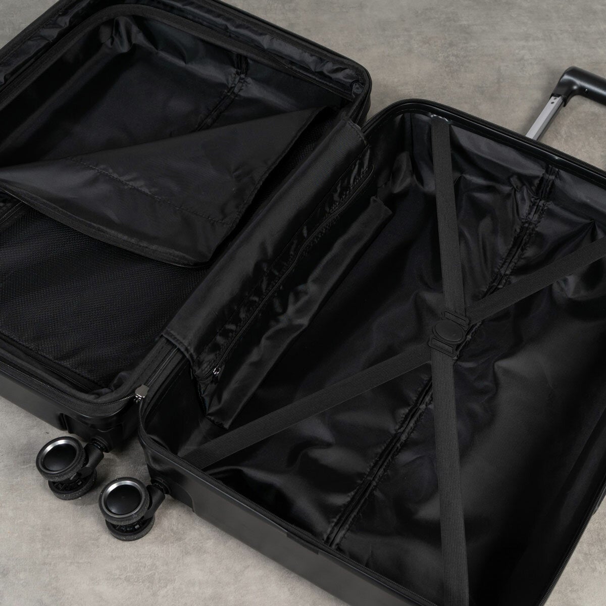 Rock Legacy Hardshell Suitcase 3pc set in Black