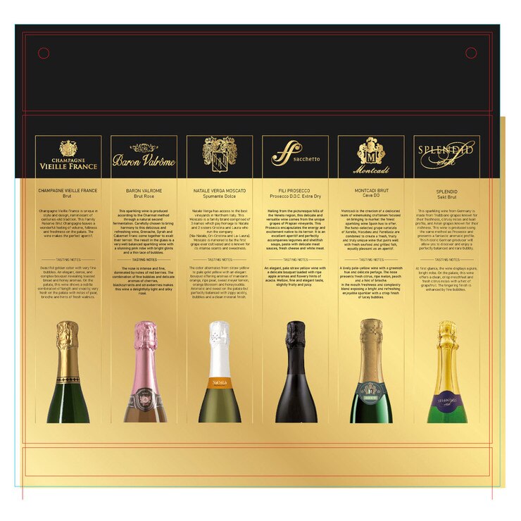 Six Sparkling Nights, 6 x 37.5cl Six Sparkling Nights, 6 x 37.5cl