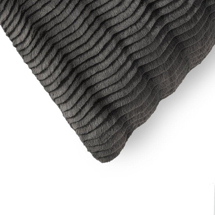 Casual Living Faux Fur Body Pillow in Dark Grey, 50 x 121 cm Casual Living Faux Fur Body Pillow in Dark Grey, 50 x 121 cm