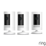Ring Battery Stick Up Cam 3 Pack in White