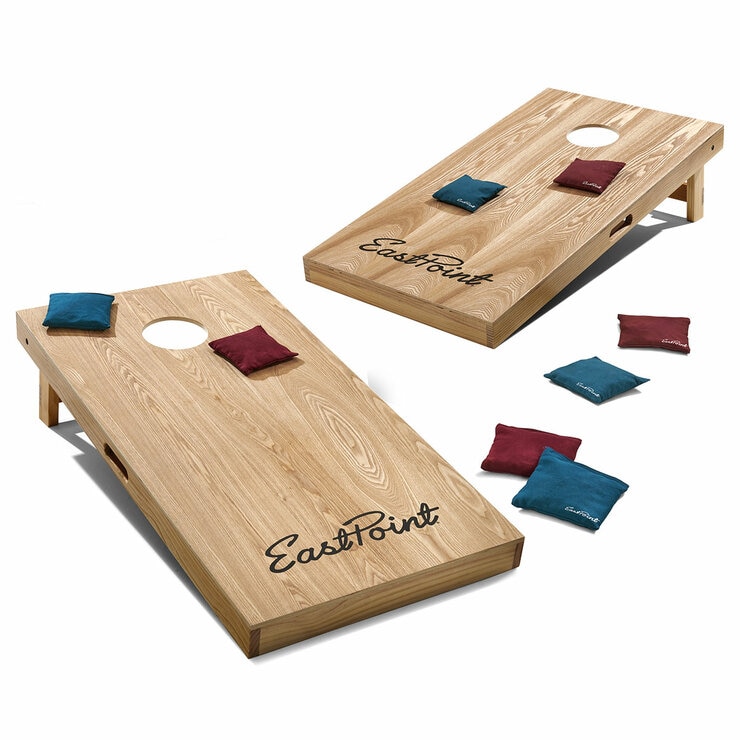 Studio image of the Eastpoint Wooden Heritage Cornhole Set