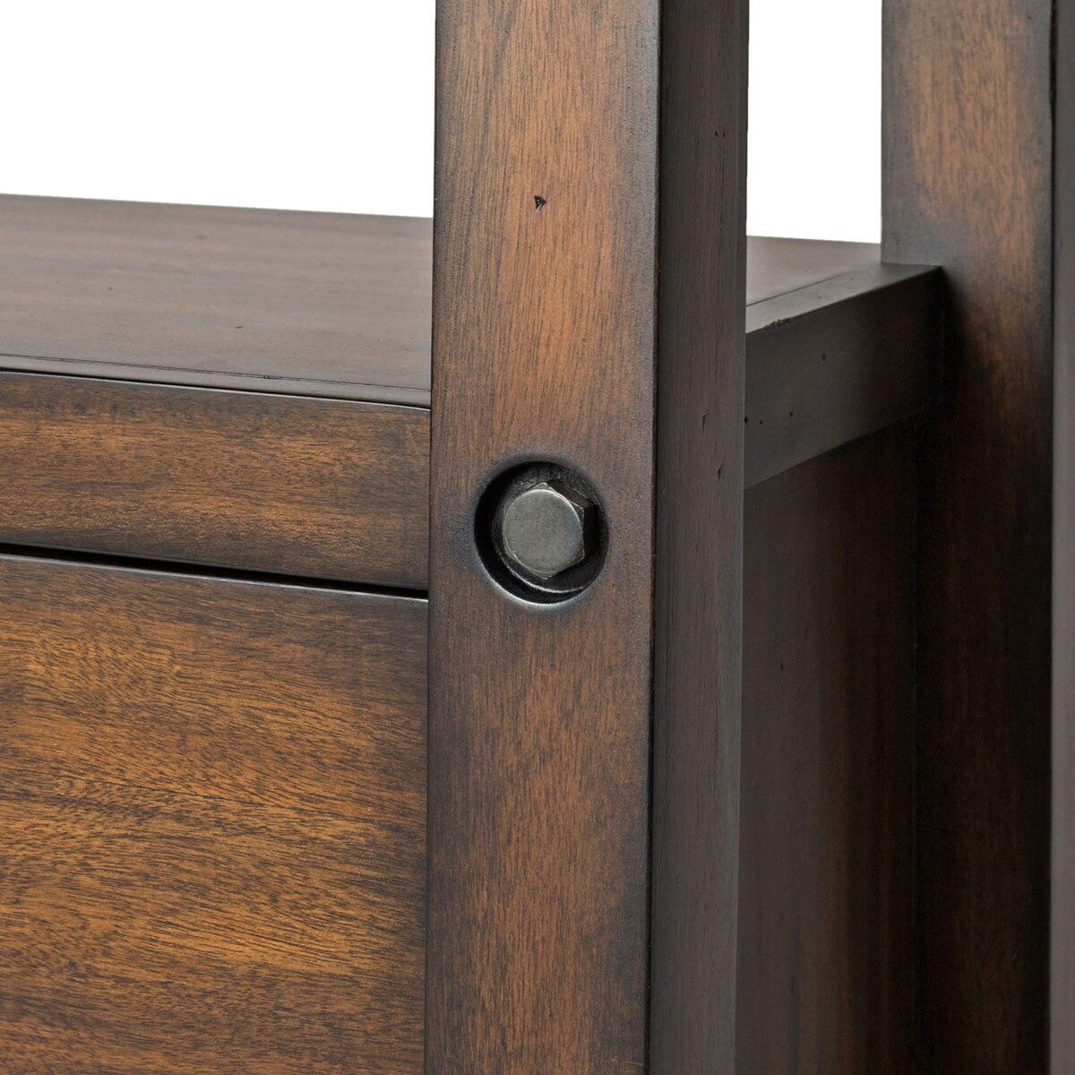 Pike & Main 66" Mahogany Open Trestle Bookcase Costco UK