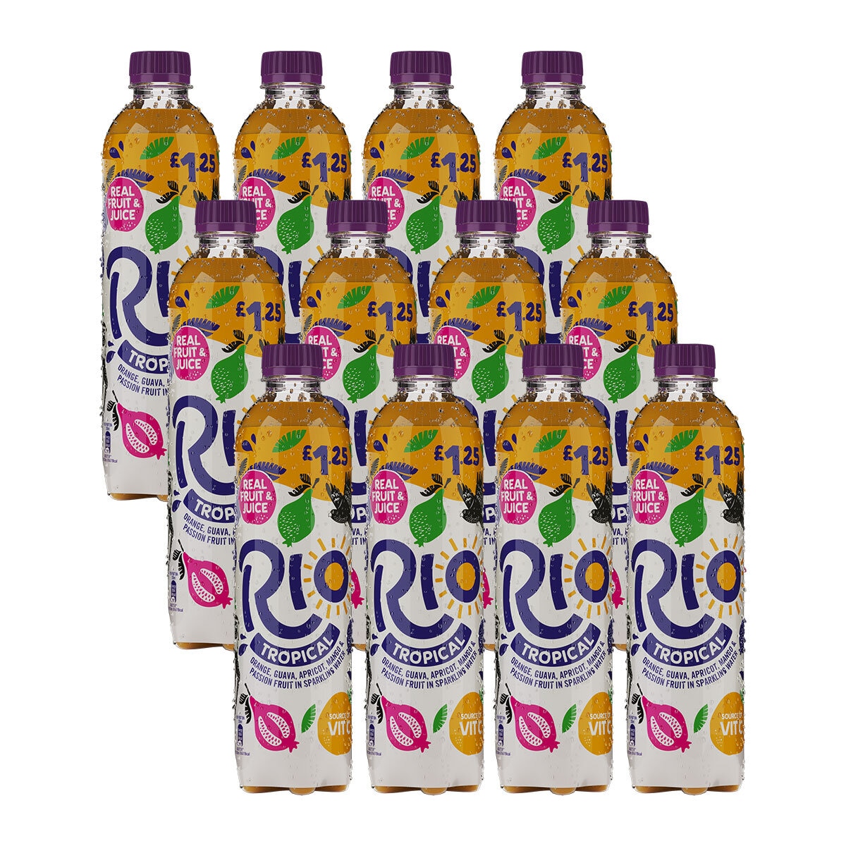 Rio Tropical PMP £1.25, 12 x 500ml