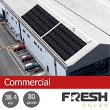Fresh Solar Commercial 38.4kW PV System [80 Panels] - Fully Installed