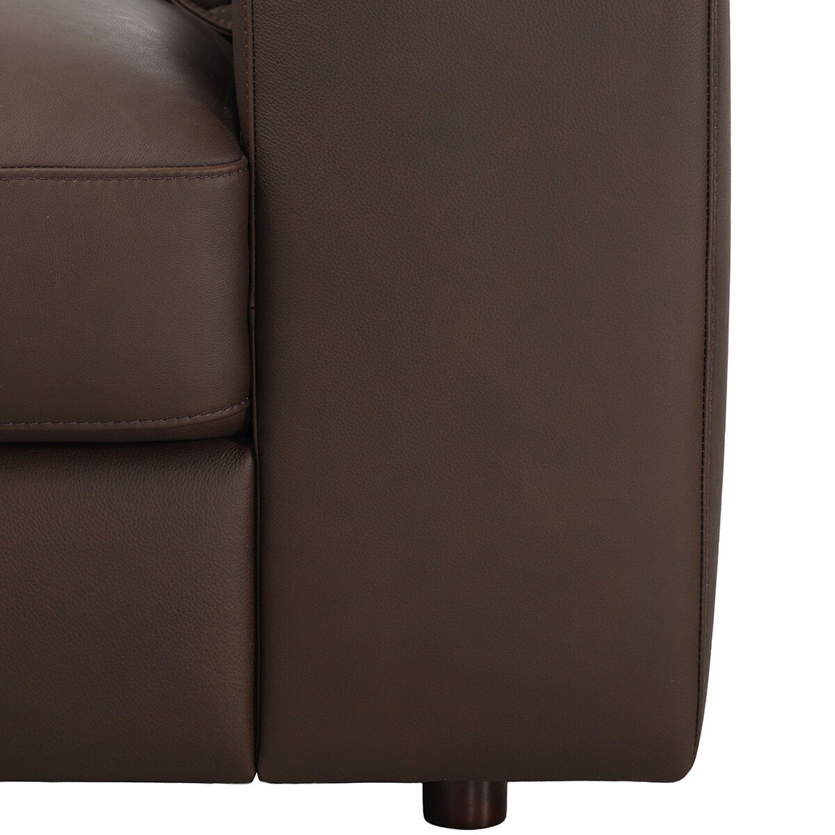 Simon Li Westbrook Brown Leather Corner Sofa