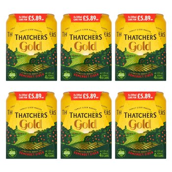 Thatchers Gold, 6 x 4 x 500ml