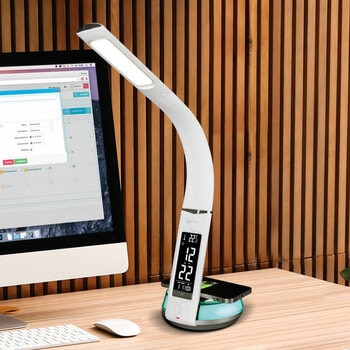 OttLite Wireless Charging LED Table Lamp in 2 Colours
