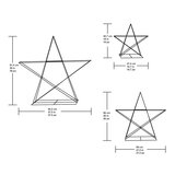 Buy 3pc LED Stars Dimensions Image at Costco.co.uk
