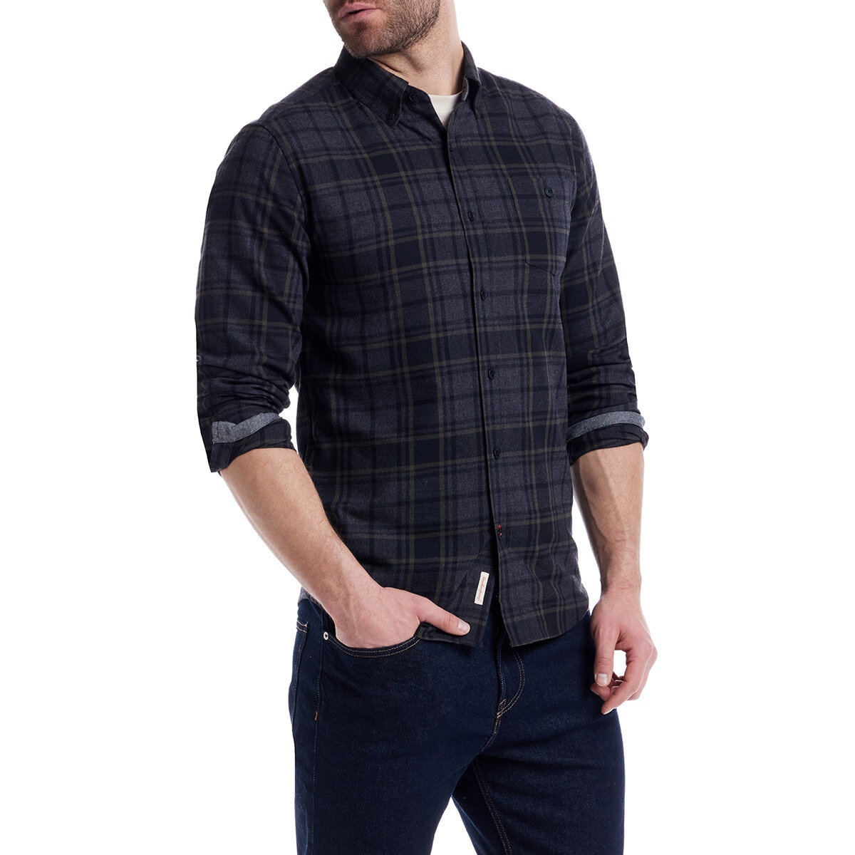 Weatherproof Men's Long Sleeve Flanne lShirt