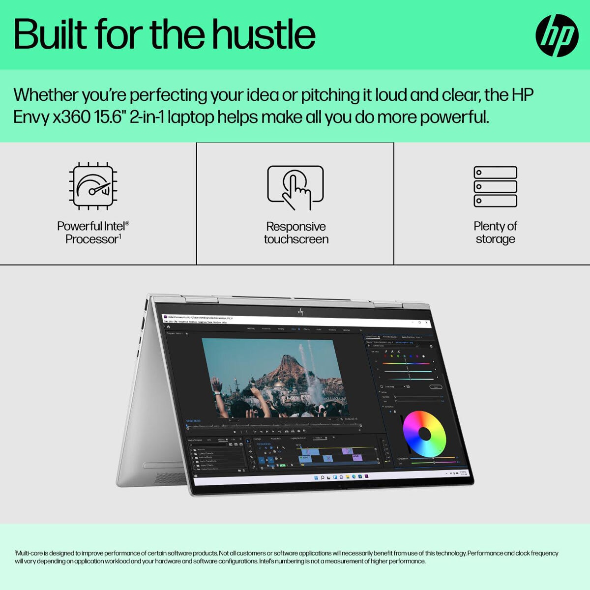 HP Envy x360, Intel Core i7, 16GB RAM, 512GB SSD, 15.6 Inch Convertible Lap