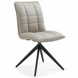 Indus Valley Skylar Large Extending Ceramic Dining Table + 6 Taupe Chairs, Seats 6-8