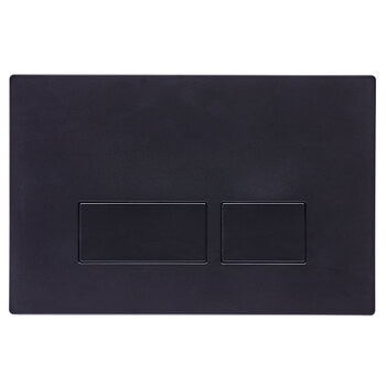 Tavistock Square Dual Flush Plate in Black