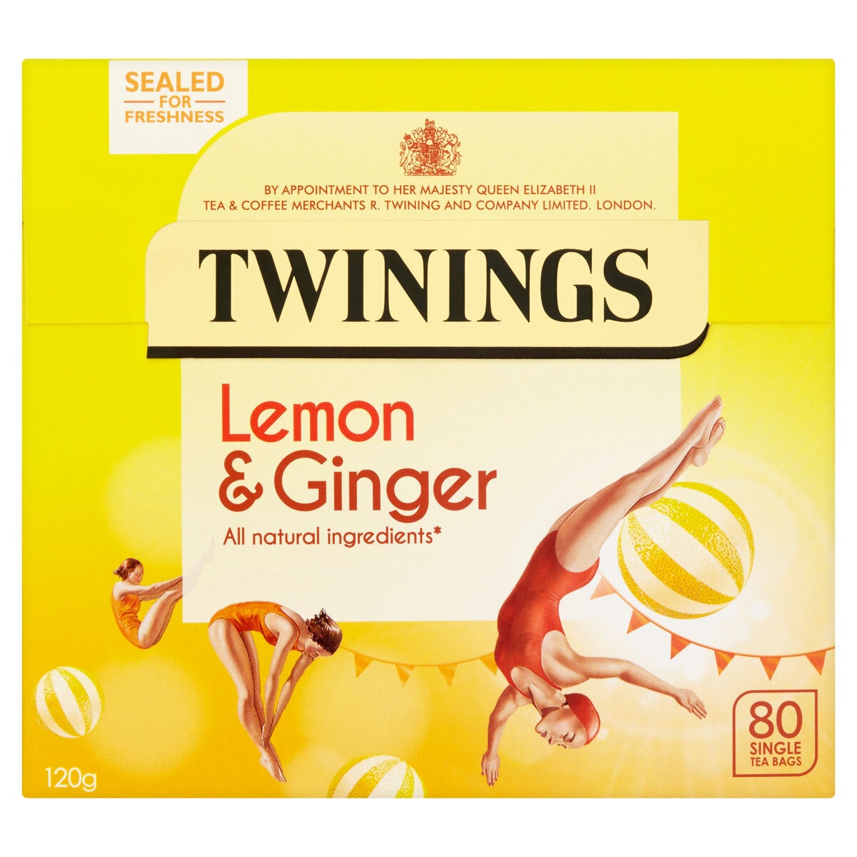 Twinings Lemon and Ginger Tea Bags, 80 Pack