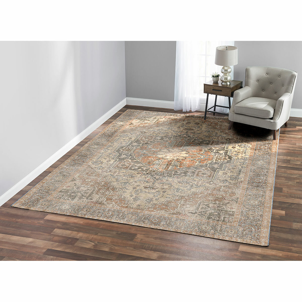 Korhani Washable Area Rug in 3 Designs, 240 x 300 cm Korhani Washable Area Rug in 3 Designs, 240 x 300 cm