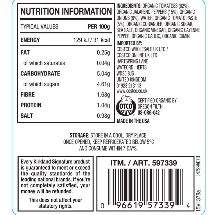 Nutritional Information Nutritional Information