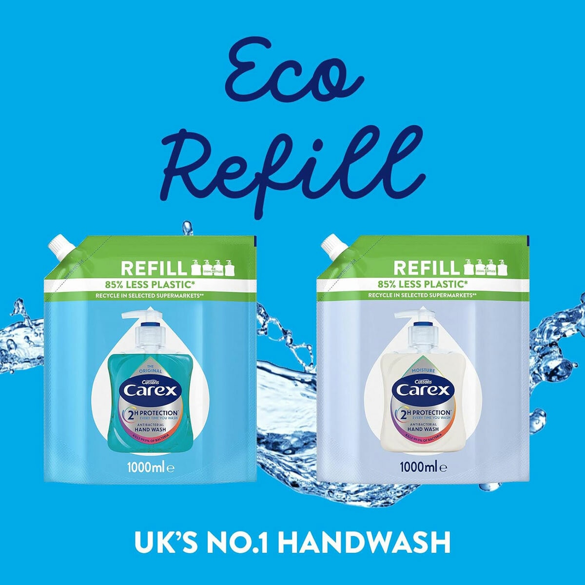 Carex Handwash Refil, in two options