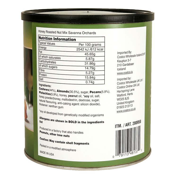 Savanna Orchards Gourmet Honey Roasted Nut Mix, 850g Costco UK