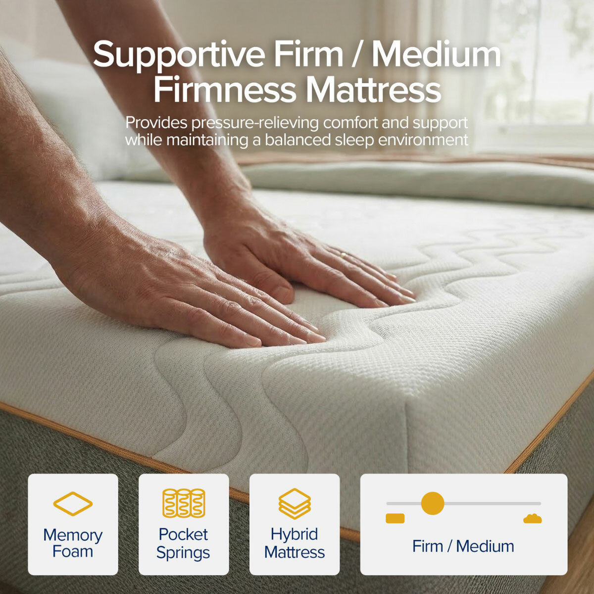 Dormeo Options Hybrid Mattress in 5 Sizes